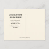 Mason Jar Wildflowers Houten Boards Bewaar de datu Aankondigingskaart (Achterkant)