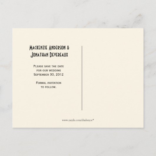 Mason Jar Wildflowers Houten Boards Bewaar de datu Aankondigingskaart (Achterkant)