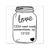 Mason Jar Zelfinkt Stempel (Design)