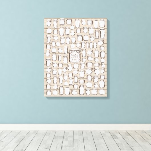 Mason Jars - 100 Signature Canvas Guest Book (Insitu (Houten vloer))