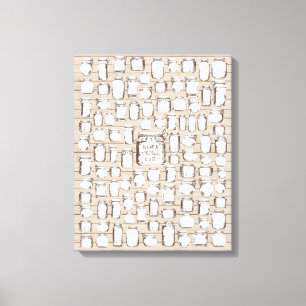 Mason Jars - 100 Signature Canvas Guest Book Afdruk