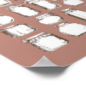 Mason Jars - 100 Signature Guest Book Alternative Poster (Hoek)