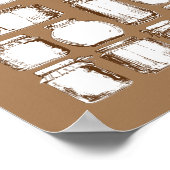 Mason Jars - 250 Alternatief voor het gastenboek v Poster (Hoek)