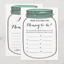 Mason Jars 2x Baby shower games - Hoe oud | Advies