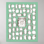 Mason Jars - 50 Signature Guest Book Alternative Poster (Voorkant)