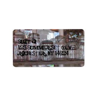 Mason Jars - Adresetiketten Etiket