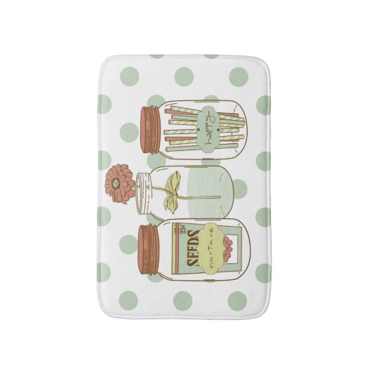 Mason jars badkamer tapijt badmat (Voorkant Verticaal)