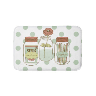 Mason jars badkamer tapijt badmat