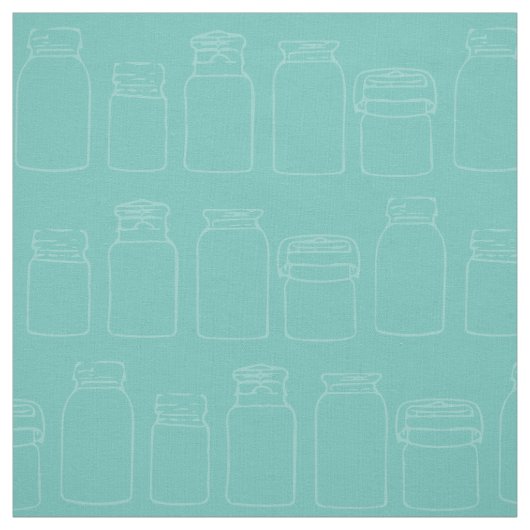 Mason Jars Canning Jar Pattern Fabric Stof (Swatch)