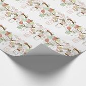 Mason Jars en  bloemen Cadeaupapier (Hoek)