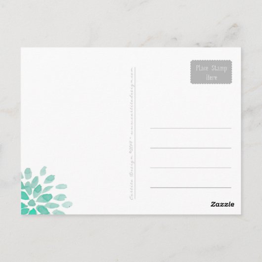 Mason Jars Garden Wedding | Hartelijk dank Briefkaart (Achterkant)