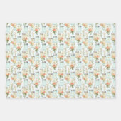 Mason Jars Groene Sinaasappel Bloemen Greenery Inpakpapier Vel (Voorkant)