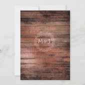 Mason Jars Lights Baby's Breath Rustic Wedding Kaart (Achterkant)