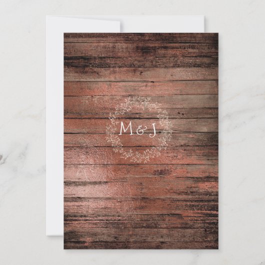 Mason Jars Lights Baby's Breath Rustic Wedding Kaart (Achterkant)