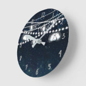 Mason Jars & Lights Night Evening Starry Sky Ronde Klok (Hoek)