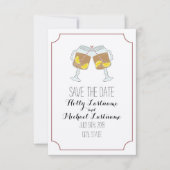 Mason Jars of Sweet Tea Wedding Save the Date (Voorkant)