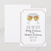 Mason Jars of Sweet Tea Wedding Save the Date (Voorkant / Achterkant)