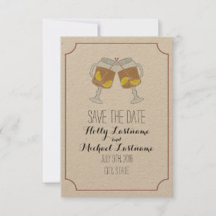 Mason Jars of Sweet Tea Wedding Save the Date