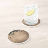 Mason Jars rustieke vuurvliegjes bruiloft Zandsteen Onderzetter (Zijkant)