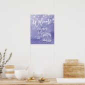 Mason Jars Slingerlichten Bruiloft Welkom Poster (Keuken)