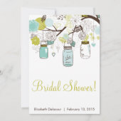 Mason Jars Spring Floral Vrijgezellenfeest Kaart (Achterkant)