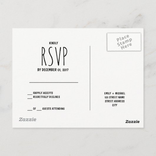 Mason Jars String Lights Elegant Rustic Wedding Briefkaart (Achterkant)