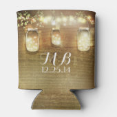 Mason Jars String Lights Rustieke schuur hout Blikjeskoeler (Achterkant)