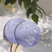 Mason Jars String Lights Wedding Program Handwaaier