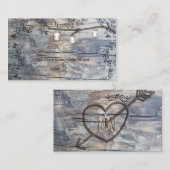 Mason Jars & Tortelduifjes Rustic Branch Tafelplaa Plaatskaartje (Voorkant / Achterkant)