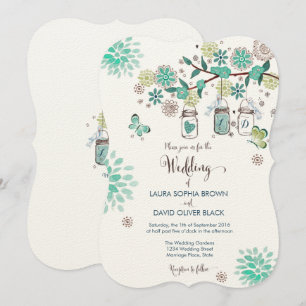 Mason Jars Trouw Uitnodiging   Trouw Uitnodiging