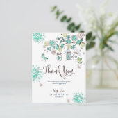 Mason Jars Tuin Bruiloft | Dankkaart Briefkaart (Staand voorkant)