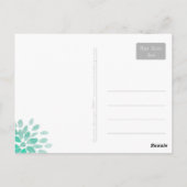 Mason Jars Tuin Bruiloft | Dankkaart Briefkaart (Achterkant)