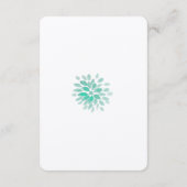 Mason Jars Tuin Bruiloftsreceptie Programmakaart Informatiekaartje (Achterkant)