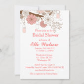 Mason Jars Vrijgezellenfeest, Baby Shower Uitnodig Kaart (Voorkant)