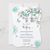 Mason Jars Wedding Invitation | Uitnodiging tot we (Voorkant)