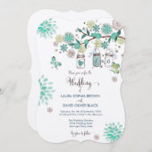 Mason Jars Wedding Invitation | Uitnodiging tot we (Voorkant / Achterkant)