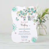 Mason Jars Wedding Invitation | Uitnodiging tot we (Staand voorkant)