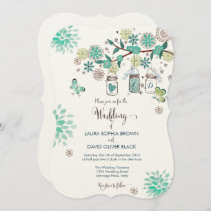 Mason Jars Wedding Invitation   Uitnodiging tot we