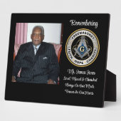 Mason Loved, Missed & Cherned Memorial Plaque Fotoplaat (Zijkant)