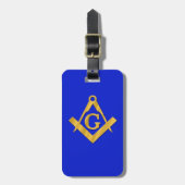 Mason - Masonic Blue Bagagelabel (Voorkant verticaal)