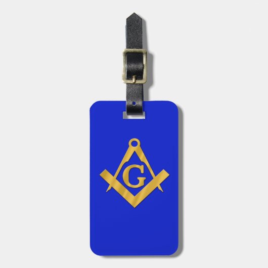 Mason - Masonic Blue Bagagelabel (Voorkant verticaal)