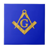 Mason - Masonic Blue Tegeltje (Voorkant)