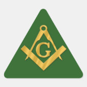Mason Masonic over Green Sticker (Voorkant)