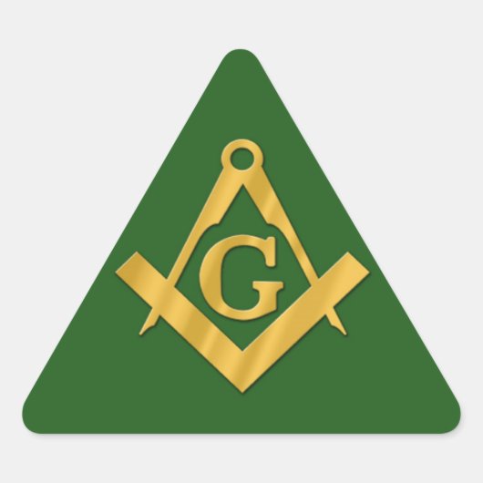 Mason Masonic over Green Sticker (Voorkant)