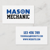 Mason Mechanic Visitekaartje (Voorkant / Achterkant)