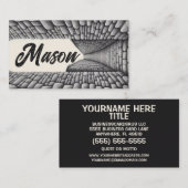 Mason metselwerk achtergrond visitekaartje (Voorkant / Achterkant)