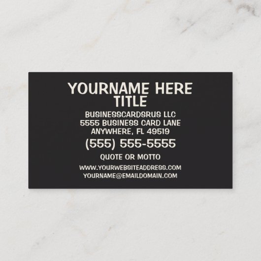 Mason metselwerk achtergrond visitekaartje (Achterkant)