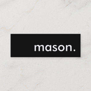 Mason. Mini Visitekaartje
