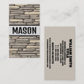 Mason Modern Visitekaartje (Voorkant / Achterkant)