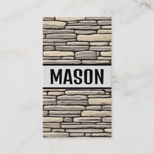 Mason Modern Visitekaartje (Voorkant)